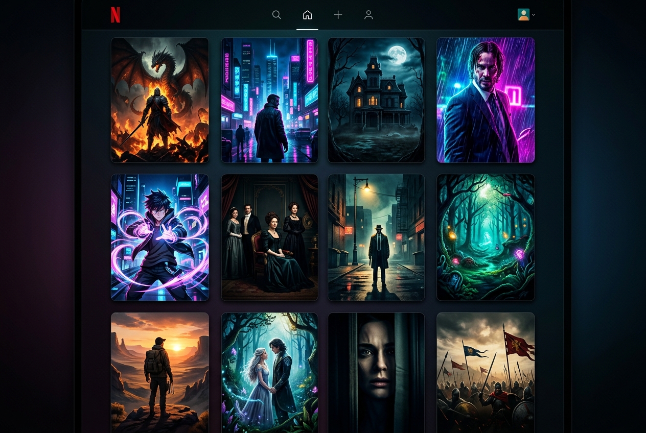 Netflix content showcase — movies and TV shows